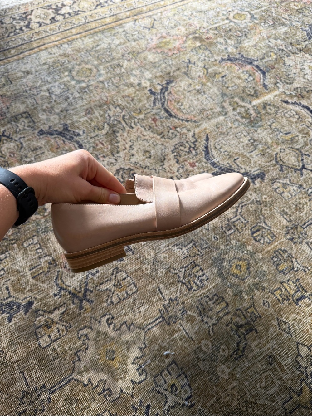 Eileen Fisher Women's Blush Leather Slip-On Loafer